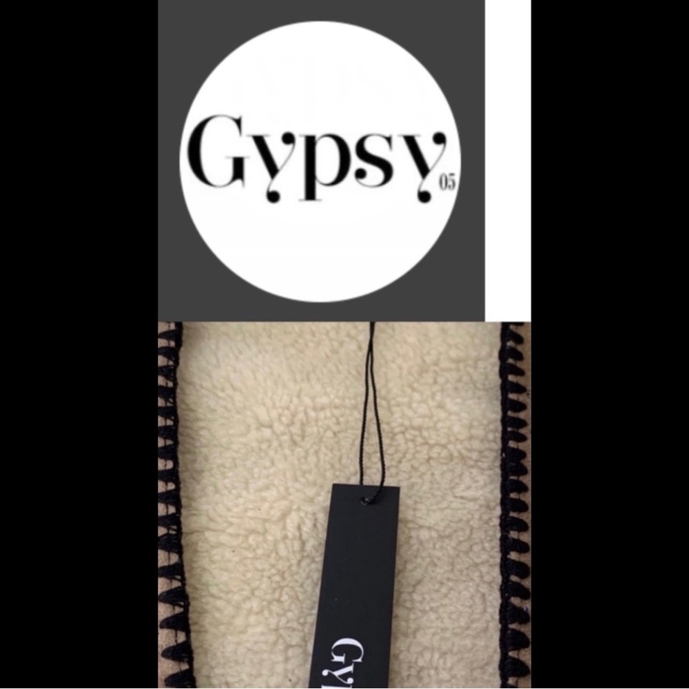 ANTHROPOLOGIE GYPSY05 Tan Vegan Aztec Open Vest! - Picture 4 of 5